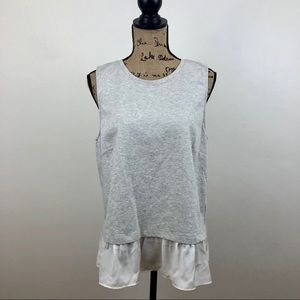 J. CREW FACTORY RUFFLE HEM TANK TOP